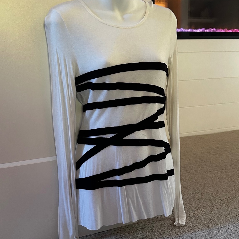 BAILEY 44 Bondage Long-Sleeve Tee + Black Cardigan Lot Sz M - Picture 4 of 4